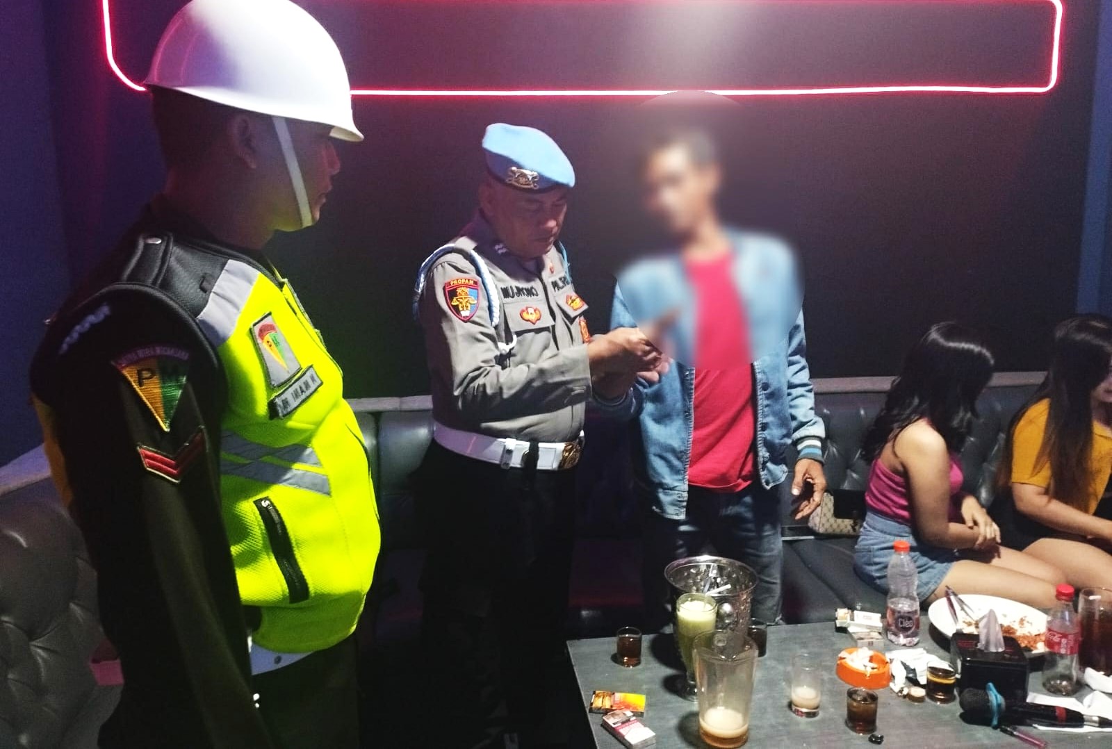 Penegakan Ketertiban dan Disiplin Anggotanya, Propam Polres Bojonegoro Gandeng Subdenpom V/2-1, Gelar Operasi Tempat Hiburan Malam