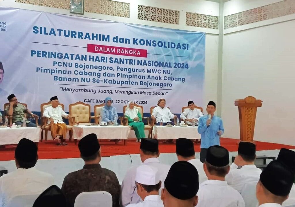 Di Hari Santri Nasional, Paslon 02 Wahono –  Nurul, Hadiri Silaturahim dan Konsolidasi PCNU Bojonegoro