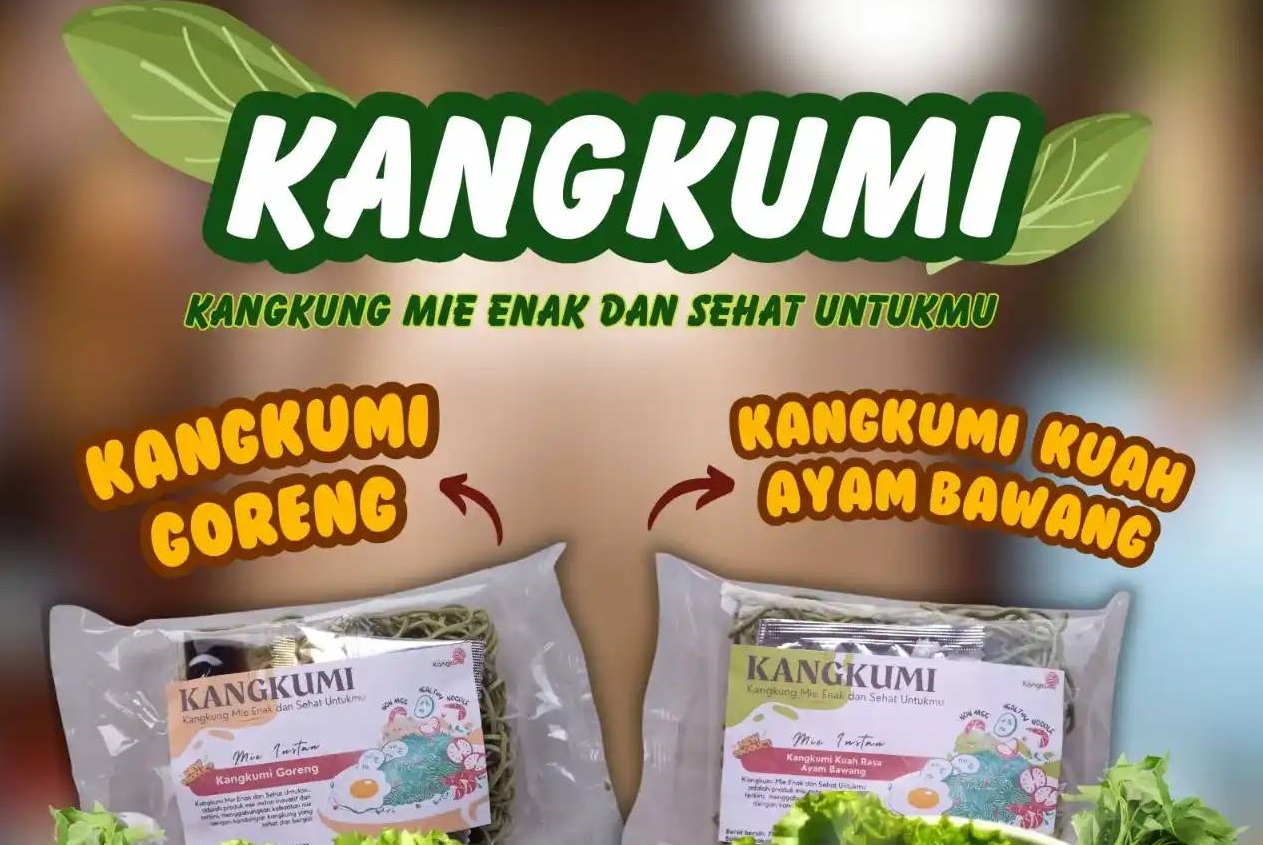 Inovasi Mahasiswa Unair, Ciptakan Mie Kangkung Sehat Dalam P2MW