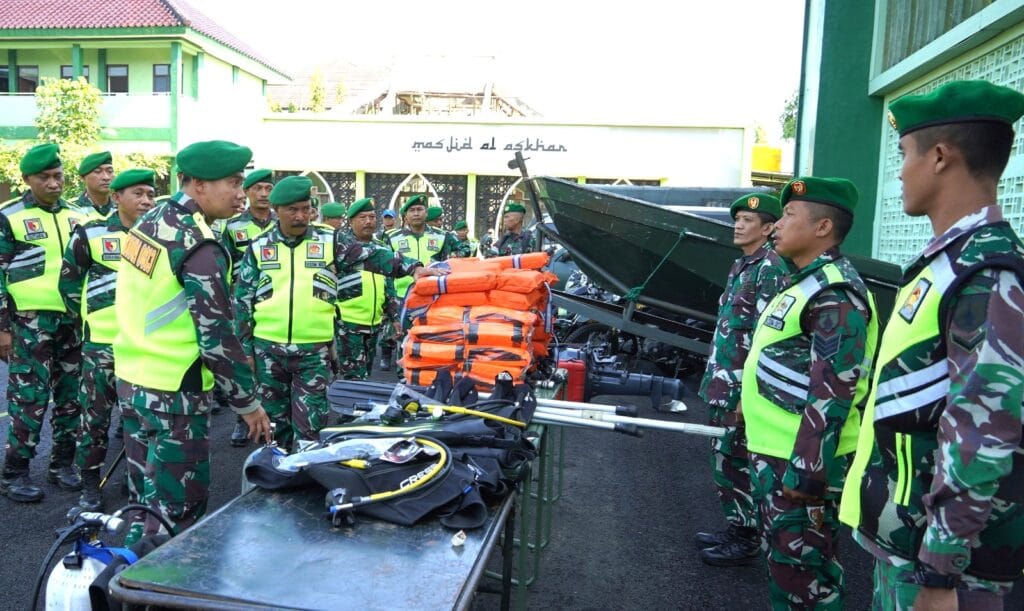 Dandim 0813 Bojonegoro Pimpin Apel Gelar Pasukan Kesiapsiagaan Antisipasi Bencana Alam