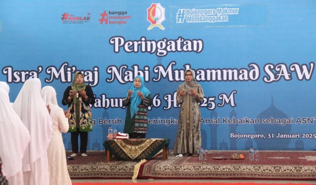 Pemkab Bojonegoro Gelar Pengajian Isro’ Mi’roj, Menyerukan Untuk Malakukan Peningkatan Amal Kebaikan