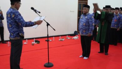 Bupati Bojonegoro Setyo Wahono Lantik Andik Sudjarwo Sebagai Penjabat Sekretaris Daerah