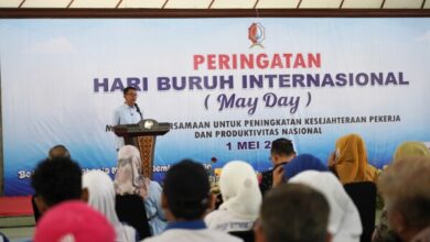 Di Peringatan Hari Buruh Internasional, Bupati Bojonegoro Setyo Wahono, Ajak Turunkan Angka Kemiskinan