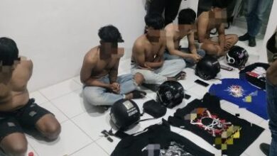 Ganggu Ketertiban Umum, Polres Blitar Amankan 5 Oknum Anggota Perguruan Silat