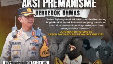 Kapolres Bojonegoro AKBP Mario Prahatinto, Pastikan Tindak Tegas Aksi Premanisme di Wilayahnya