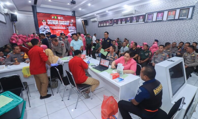 Sambut Hari Bhayangkara Ke-79 Polres Bojonegoro Gelar Bakti Sosial Berupa Donor Darah Sambut Hari Bhayangkara Ke-79 Polres Bojonegoro Gelar Bakti Sosial Berupa Donor Darah