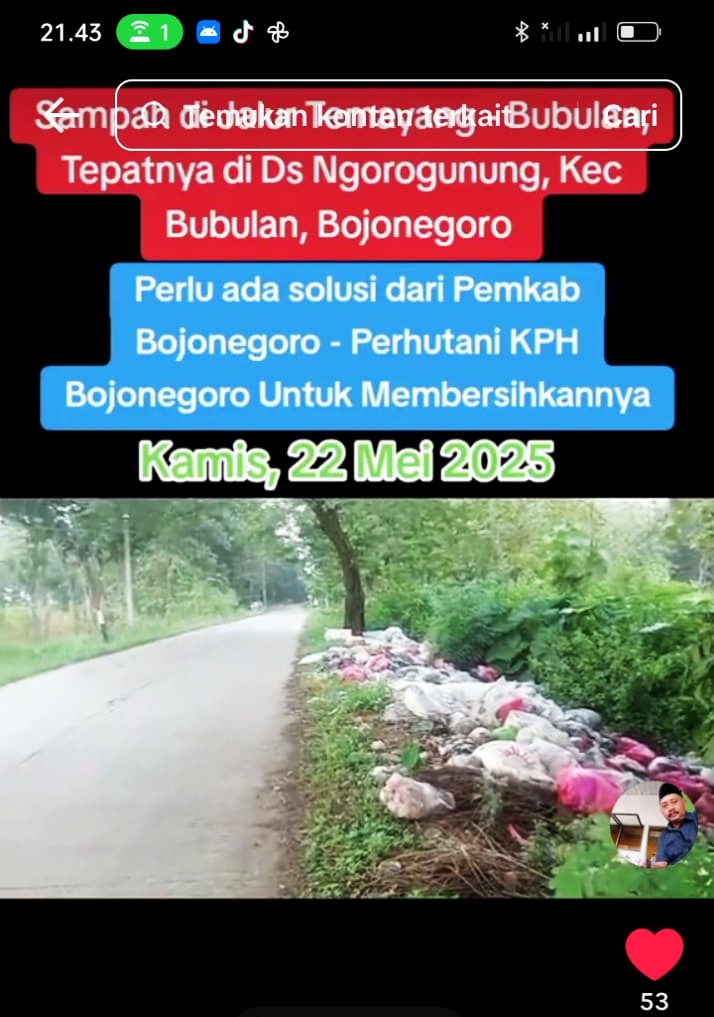 Tumpukan Sampah Yang Viral Di Tiktok, Membuat Pemdes Ngorogunung Berencana Membangun Tempat Pembuangan Sampah Permanen