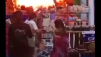 Hangus Terbakar, Sebuah Toko Kelontong Milik Seorang ASN, di Desa Bendo, Kapas