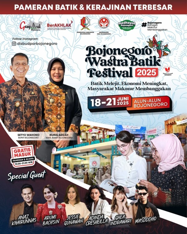 Segera Digelar, Bojonegoro Wastra Batik Festival 2025, Di Alun-alun Kota Bojonegoro