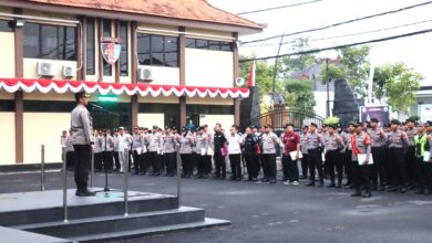 Jaga Kamtibmas di Malam 1 Suro, Polres Bojonegoro Kerahkan Kekuatan Penuh