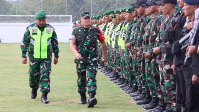 Sambut Kunjungan Kerja Presiden Prabowo Subianto di Bojonegoro, Digelar Apel Pasukan Pengamanan di Lapangan Gayam