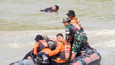 Kodim 0813 Bojonegoro, Gelar Latihan Aplikasi Teritorial Sistem Blok Penaggulangan Bencana, Di Banjarsari, Trucuk