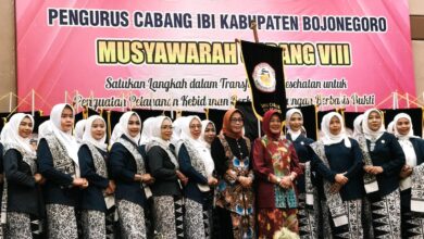 Resmi Dibuka Wabup Bojonegoro Nurul Azizah Muscab VIII IBI. Jamilatul Qomariyah Terpilih Jadi Ketua IBI Bojonegoro Periode 2025-2030