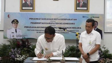 Optimalkan Pemanfaatan Kawasan Hutan, Pemkab Bojonegoro Teken MoU Dengan Perhutani