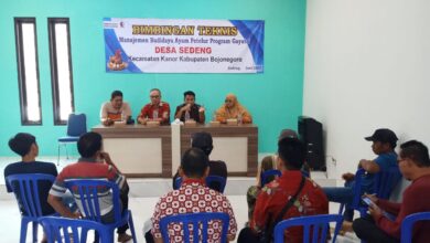 Pemdes Sedeng, Kanor, Gelar Bimbingan Teknis Manajemen Budidaya Ayam Petelur Program Gayatri