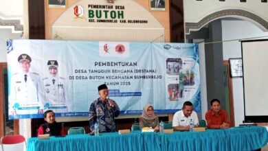 Anggota DPRD Bojonegoro Sumari, Hadir di Acara Pembentukan Destana, di Balai Desa Butoh, Sumberrejo