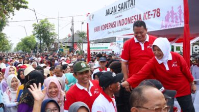 Jalan Santai, Menutup Rangkaian Acara Hari Koperasi Ke-78 Jawa Timur, di Bojonegoro