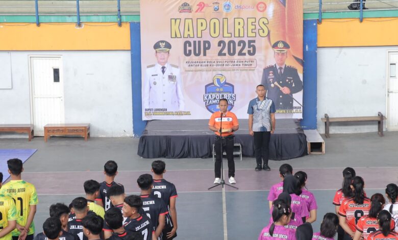Kejuaraan Bola Voli Kelompok Umur Putra Putri, Kapolres Lamongan Cup 2025, Resmi Dibuka