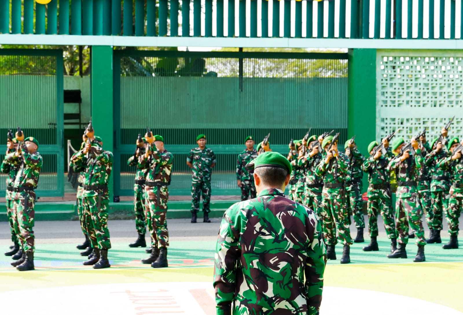 Tim Waslakgiat Kodiklat TNI Angkatan Darat Meninjau Pelaksanaan Permildas di Kodim 0813 Bojonegoro