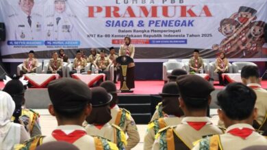 38 Regu Pramuka Bojonegoro, Ikuti Lomba Baris Berbaris Sebagai Ajang Pembentukan Karakter dan Disiplin