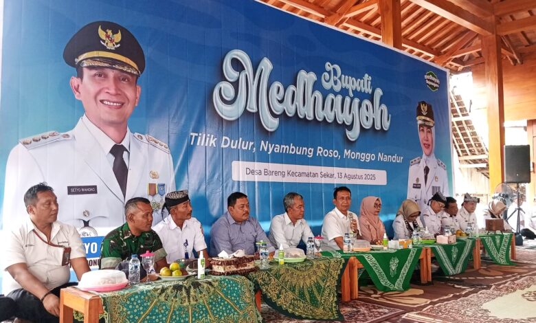 Bupati Bojonegoro H. Setyo Wahono, Hadir di Acara Bupati Medhayoh, di Desa Bareng, Sekar