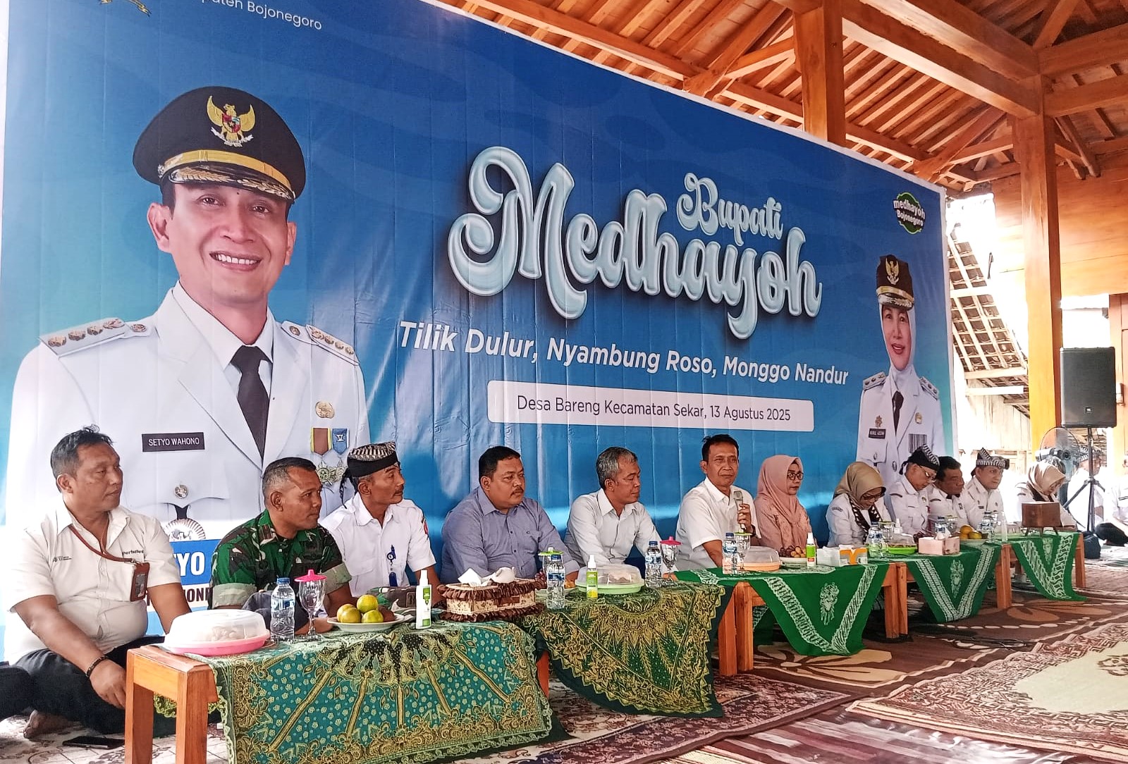 Bupati Bojonegoro H. Setyo Wahono, Hadir di Acara Bupati Medhayoh, di Desa Bareng, Sekar