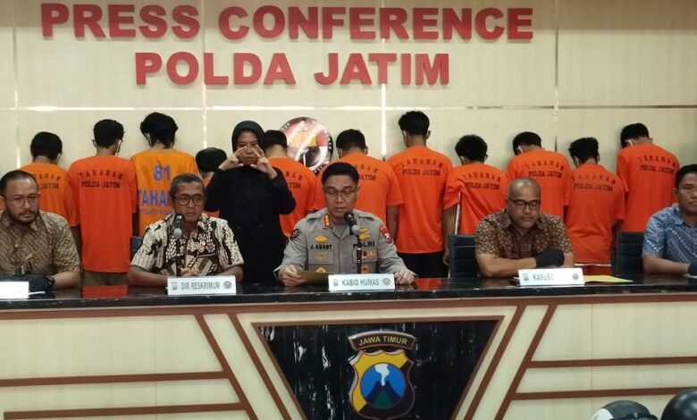 Subdit Jatanras Ditreskrimum Polda Jatim Ringkus Kompolotan Curanmor, di Jaringan 4 Kabupaten