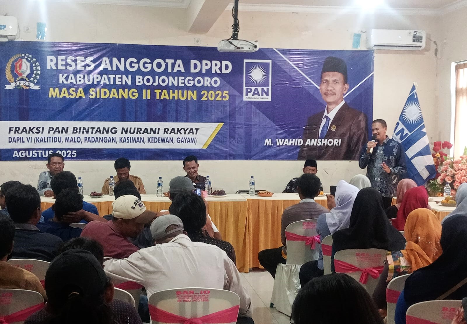 Reses Anggota DPRD Bojonegoro M. Wahid Ansori di RS Muhammadiyah Kalitidu, Dihadiri Ketua DPD PAN Bojonegoro H. Lasuri