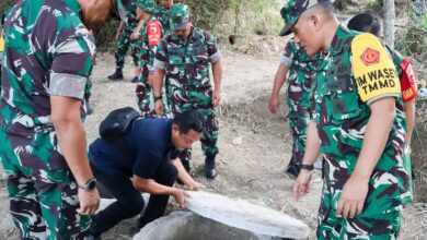 Tim Wasev Mabes TNI-AD Tinjau Sasaran TMMD 125 Bojonegoro, di Desa Soko, Temayang