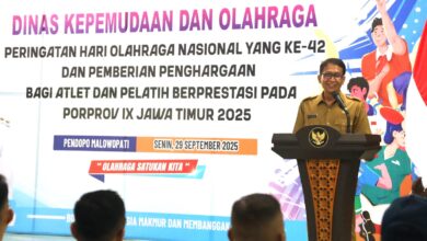 Bupati Bojonegoro Setyo Wahono Serahkan Bonus Kepada Para Atlet Peraih Medali di Porprov Jatim 2025