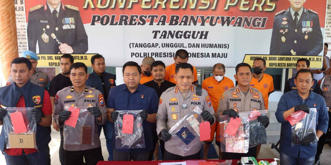 Gerak Cepat, Polresta Banyuwangi Berhasil Bongkar Sindikat Curanmor di Wilayahnya