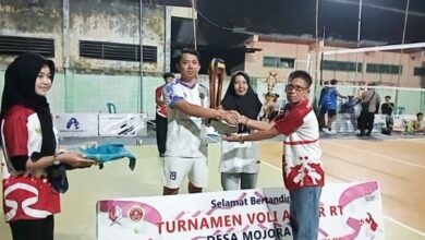 Meriahnya, Turnamen Voli Antar RT, Desa Mojoranu, Dander. 19 Tim RT Ikut Meriahkan Turnamen Peringati HUT RI Ke-80