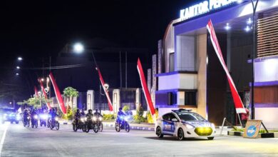 Pelihara Kamtibmas, Aparat Gabungan di Bojonegoro Gelar Patroli Skala Besar