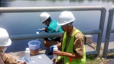 Perubahan Warna Air  Bengawan Solo, DLH Bojonegoro Lakukan Uji Lab Terakreditasi di Surabaya