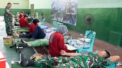 Sambut HUT TNI Ke-80, Kodim 0813 Bojonegoro Gelar Bakti Sosial Donor Darah