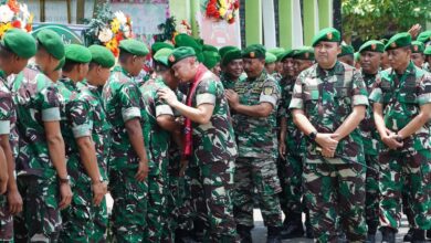 Suasana Haru, Mewarnai Pelepasan dan Penyambutan Komandan Kodim 0813 Bojonegoro