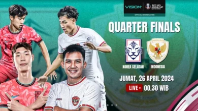 Indonesia U-23 vs Korea Selatan U-23: Duel Sengit Perebutan Tiket Piala Asia U-23 2026 – Simak Jadwal, Prediksi, dan Link Streaming! Indonesia U-23 vs Korea Selatan U-23: Duel Sengit Perebutan Tiket Piala Asia U-23 2026 – Simak Jadwal, Prediksi, dan Link Streaming!
