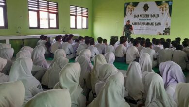 Babinsa Kodim 0813 Bojonegoro Secara Serentak Gelar Penguatan Bela Negara Bagi Para Pelajar