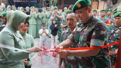 Dandim 0813 Bojonegoro Letkol Inf Dedy Dwi Wijayanto Resmikan Musholla Sangkan Paran di Koramil Kanor