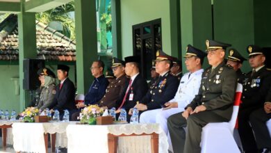 Hadiri HUT Ke-80 TNI, Kapolres Bojonegoro Sampaikan, TNI Menjadi Mitra Strategis Bagi Polri Dalam Menjaga Kamtibmas Di Wilayahnya