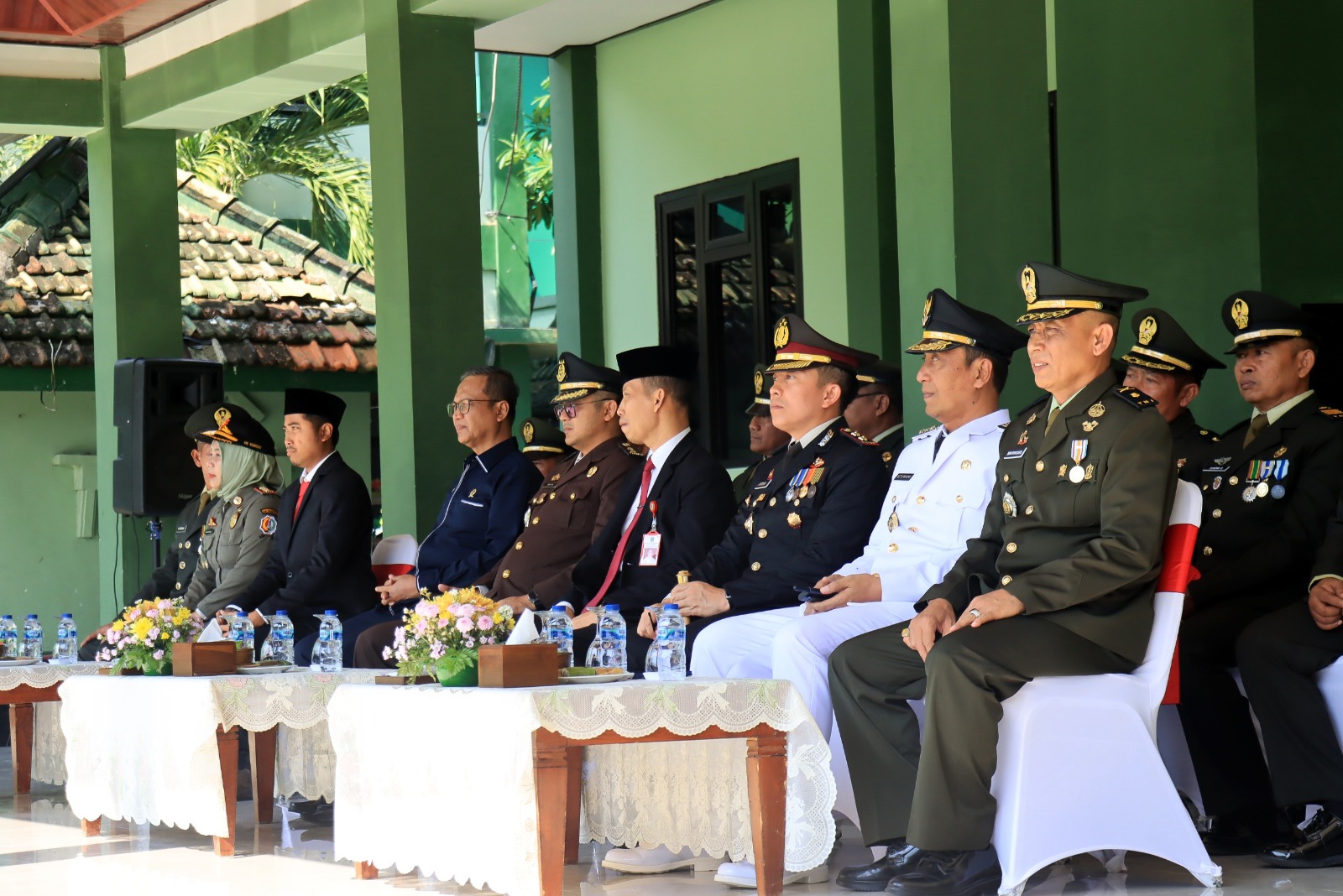 Hadiri HUT Ke-80 TNI, Kapolres Bojonegoro Sampaikan, TNI Menjadi Mitra Strategis Bagi Polri Dalam Menjaga Kamtibmas Di Wilayahnya