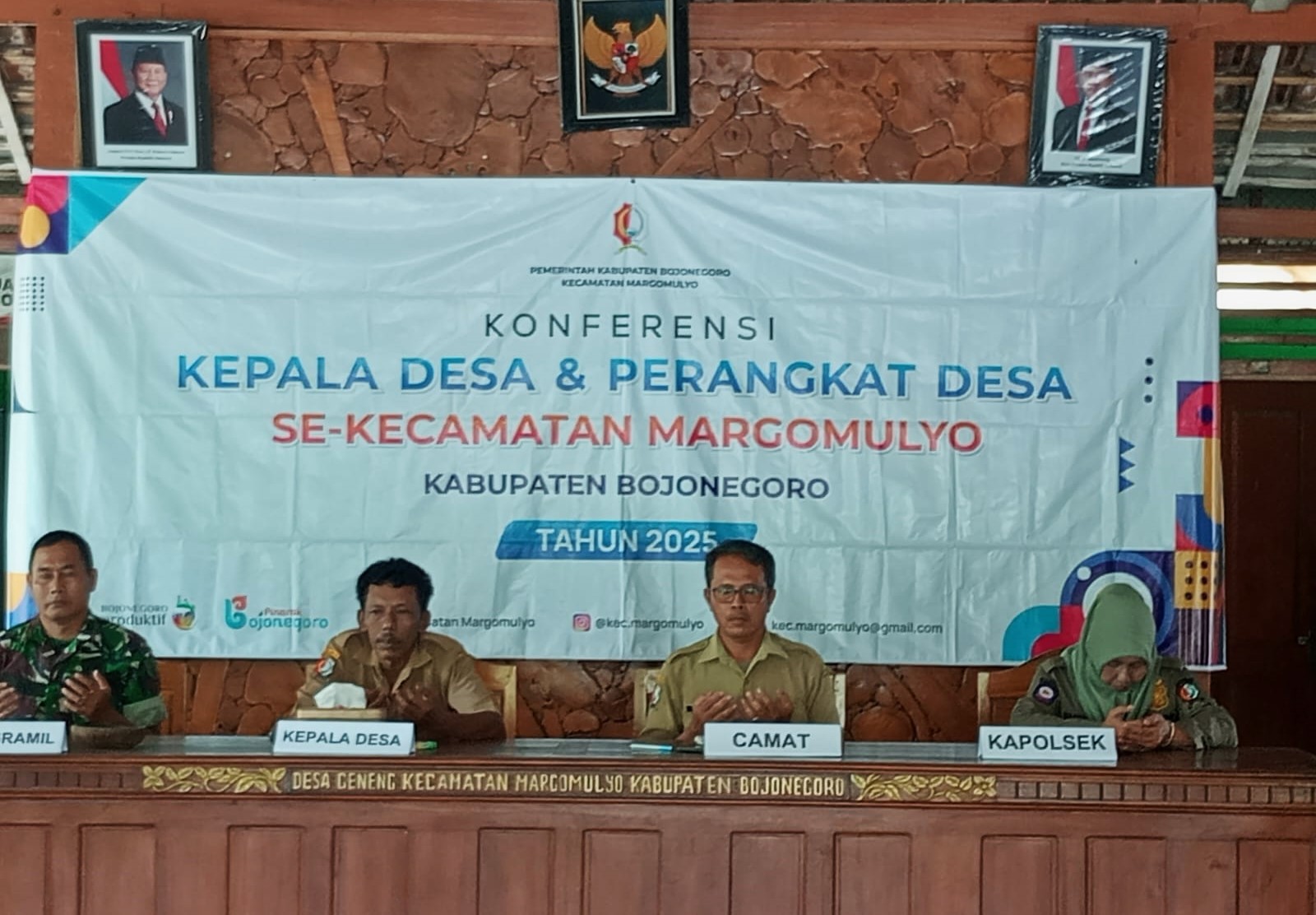 Konferensi Kepala Desa dan Perangkat Desa Se-Kecamatan Margomulyo, Digelar di Balai Desa Geneng Konferensi Kepala Desa dan Perangkat Desa Se-Kecamatan Margomulyo, Digelar di Balai Desa Geneng