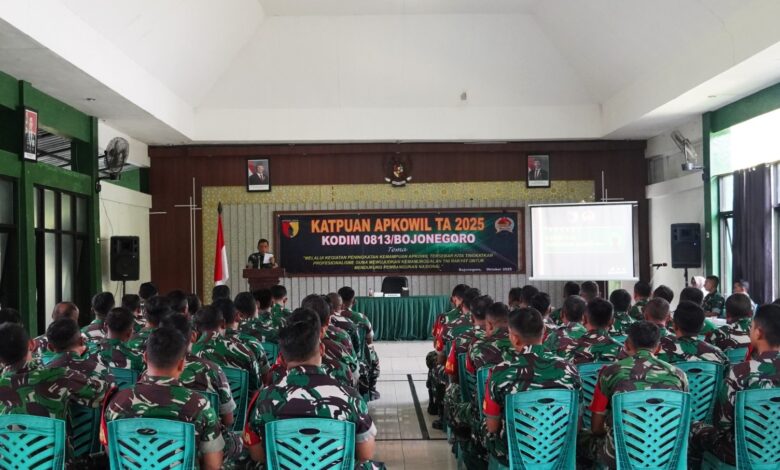 Para Babinsa Kodim 0813 Bojonegoro Dibekali Katpuan Apkowil Tersebar Tahun 2025 Para Babinsa Kodim 0813 Bojonegoro Dibekali Katpuan Apkowil Tersebar Tahun 2025