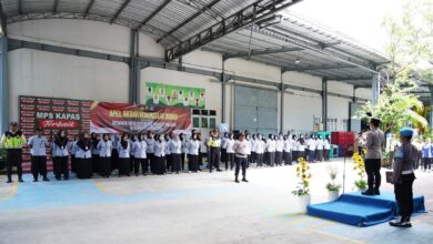 Pimpin Gelar Apel Akbar Kebangsaan Serikat Buruh Di Area MPS Kapas, Kapolres Bojonegoro Sampaikan, Buruh Kuat, Bojonegoro Aman