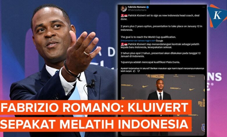 Patrick Kluivert Dipecat dari Timnas Indonesia, Fabrizio Romano Beri Komentar Mengejutkan! Patrick Kluivert Dipecat dari Timnas Indonesia, Fabrizio Romano Beri Komentar Mengejutkan!