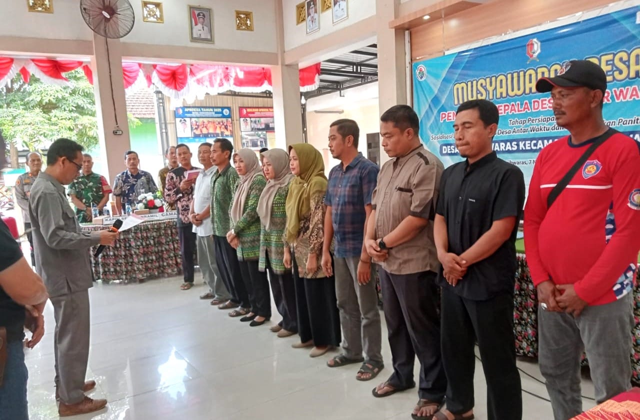 Dilantik, Panitia Pilkades PAW Desa Sugihwaras, Kecamatan Sugihwaras, Bojonegoro Dilantik, Panitia Pilkades PAW Desa Sugihwaras, Kecamatan Sugihwaras, Bojonegoro