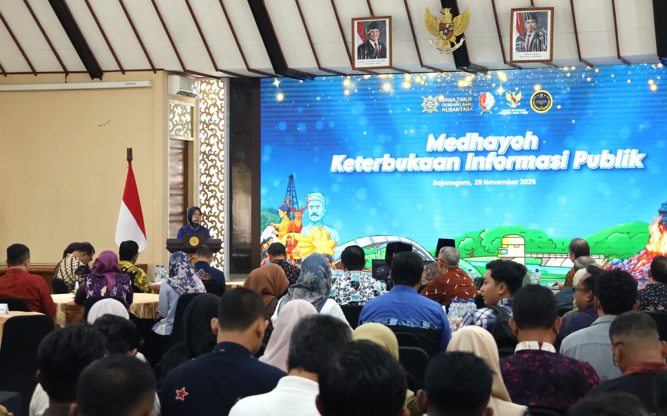 Kominfo Kabupaten/Kota di Jatim, Ikuti Sarasehan Medhayoh Keterbukaan Informasi Publik, Di Bojonegoro