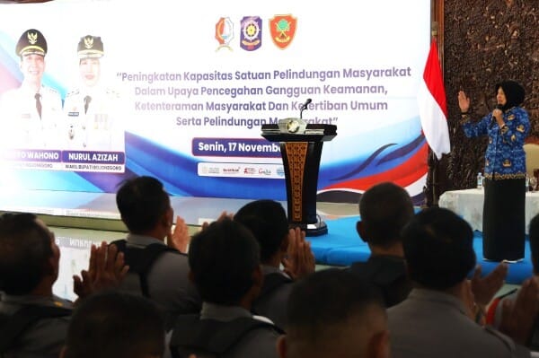 Satpol PP Bojonegoro Gelar Bimtek Peningkatan Kapasitas 430 Linmas. Wabup, Ajak Sukseskan Program Prioritas Pemkab Bojonegoro