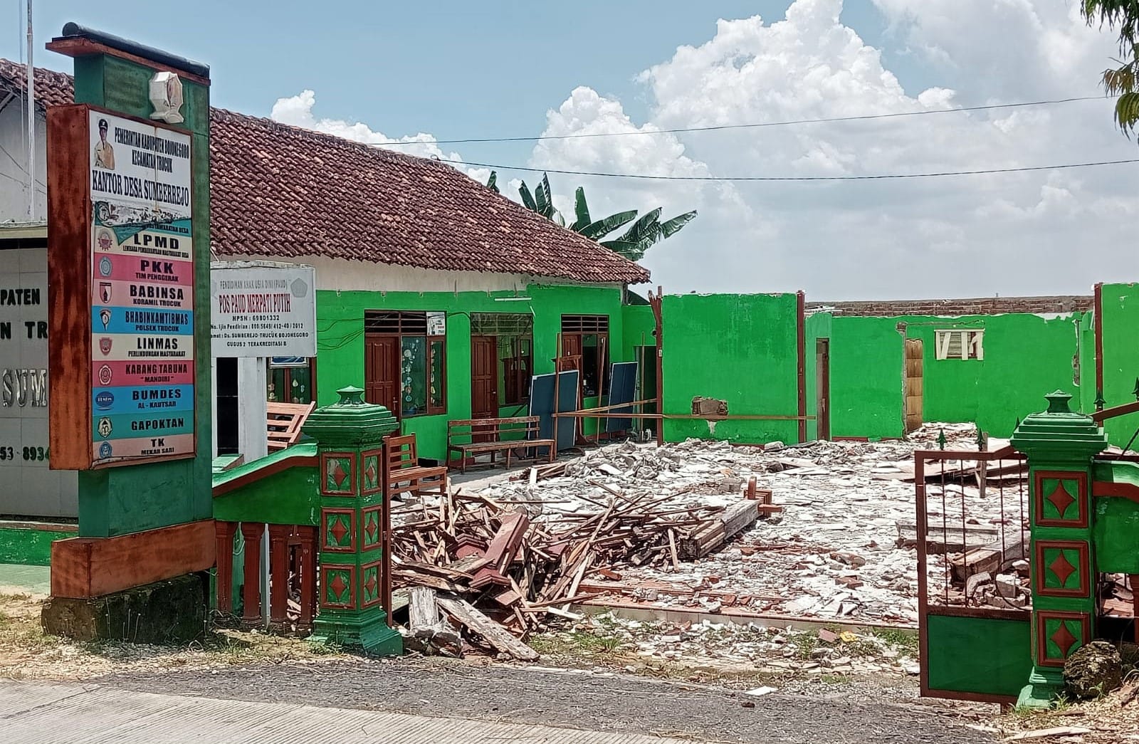 Sudah Sesuai Aturan, Lelang Kayu Jati Bekas Bangunan Balai Desa Sumberjo, Trucuk