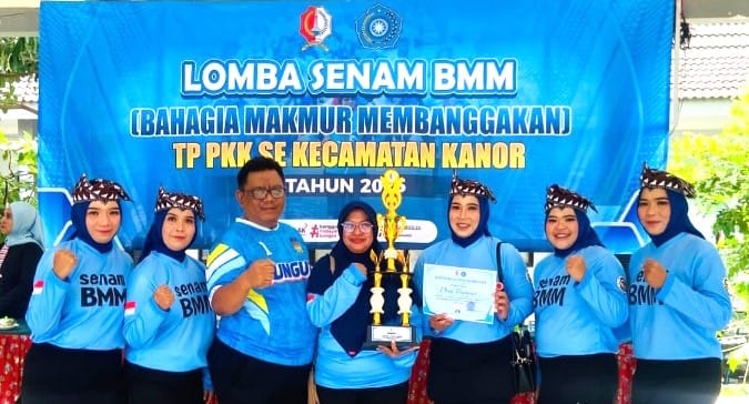 Tim PKK Desa Bungur Raih Juara Pertama Dalam Lomba Senam BMM Se-Kecamatan Kanor
